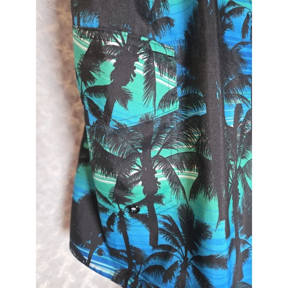 Laguna Palm Tree Print Mens Swim Trunks Size L